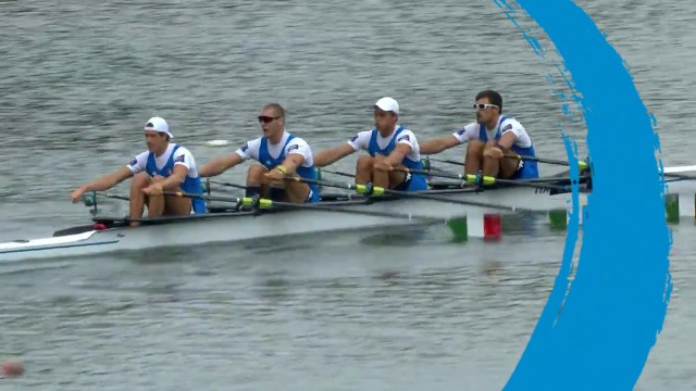 2018 World Rowing Cup II – Linz-Ottensheim (AUT) - Men's Quadruple Sculls (M4x) Semi Final A/B 1