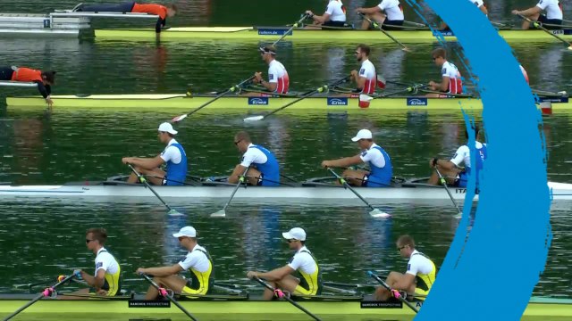 2018 World Rowing Cup II – Linz-Ottensheim (AUT) - Men's Quadruple Sculls (M4x) - Final A