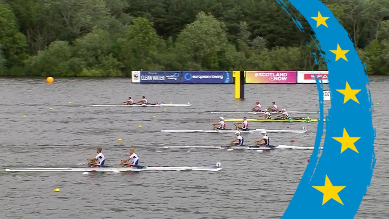 2018 European Rowing Championships - Glasgow (GBR) - Lightweight Men's Double Sculls (LM2x) Semi Final A/B 2
