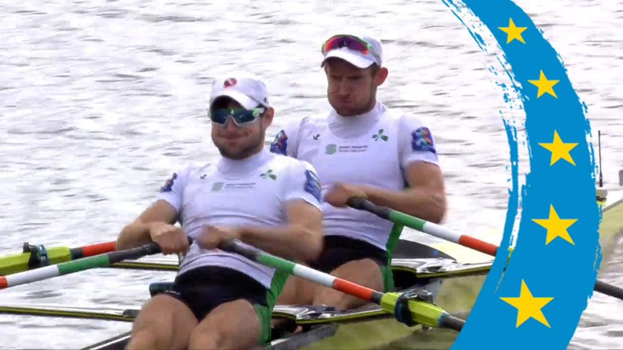 2018 European Rowing Championships - Glasgow (GBR) - Lightweight Men's Double Sculls (LM2x) Final A