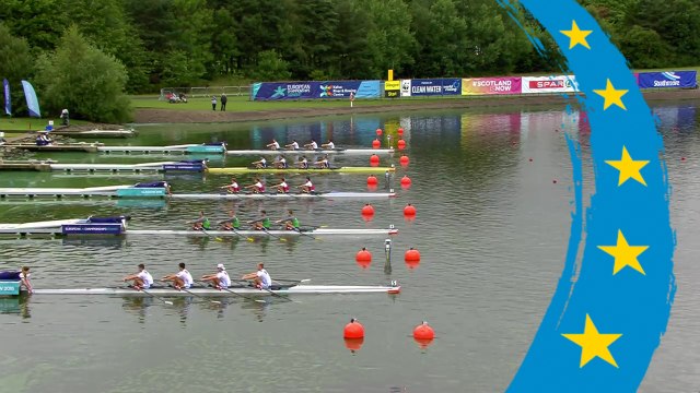 2018 European Rowing Championships - Glasgow (GBR) - Men's Quadruple Sculls (M4x) Heat 1