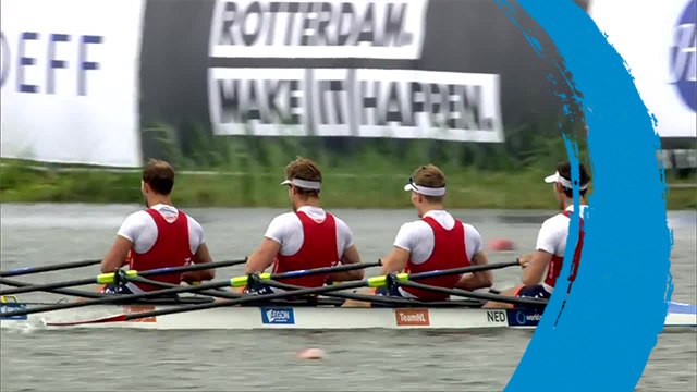 2019 World Rowing Cup 3 - Rotterdam, Netherlands - Men's Quadruple Sculls (M4x) - Repechage 1