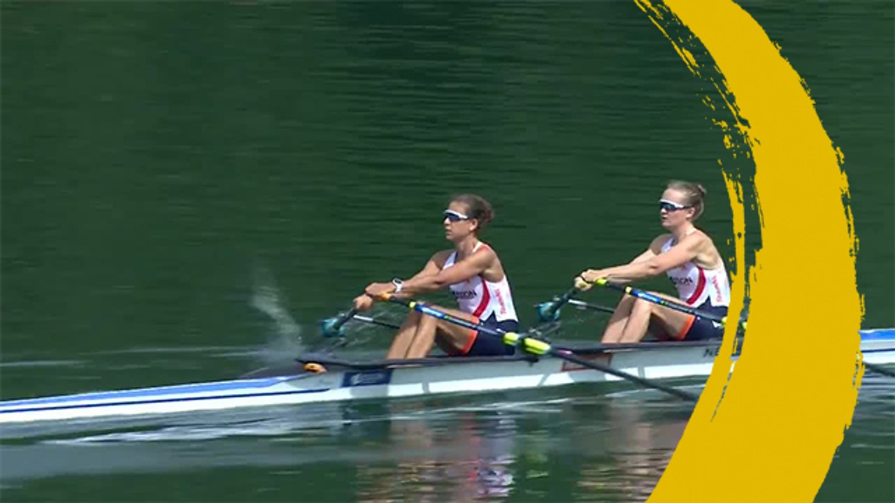 2019 World Rowing Championships - Linz, AUT - Lightweight Women's Double Sculls (LW2x) - Quarterfinal 3