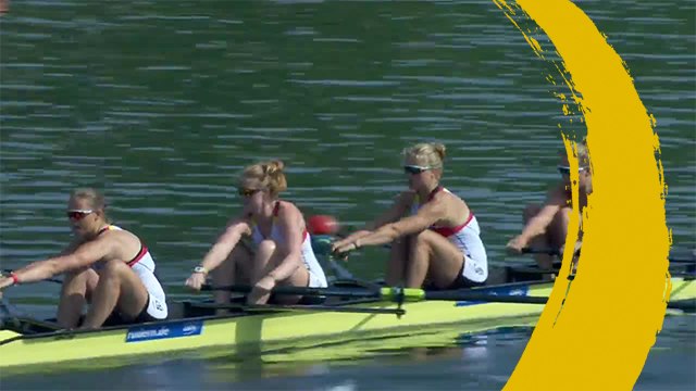 2019 World Rowing Championships - Linz, AUT - Women's Four (W4-) - Repechage 1