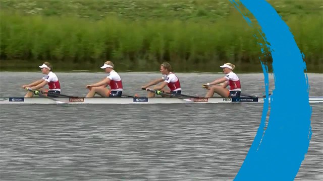 2019 World Rowing Cup 3 - Rotterdam, Netherlands - Women's Four (W4-) - Repechage 2