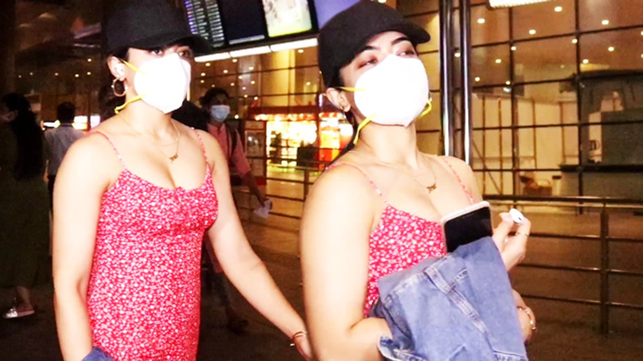 Rashmika Mandanna Returns To Mumbai After Shooting 'Mission Majnu' Ft. Sidharth Malhotra