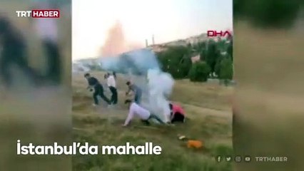 Düğünde atılan havai fişekler davetlilerin arasına düştü