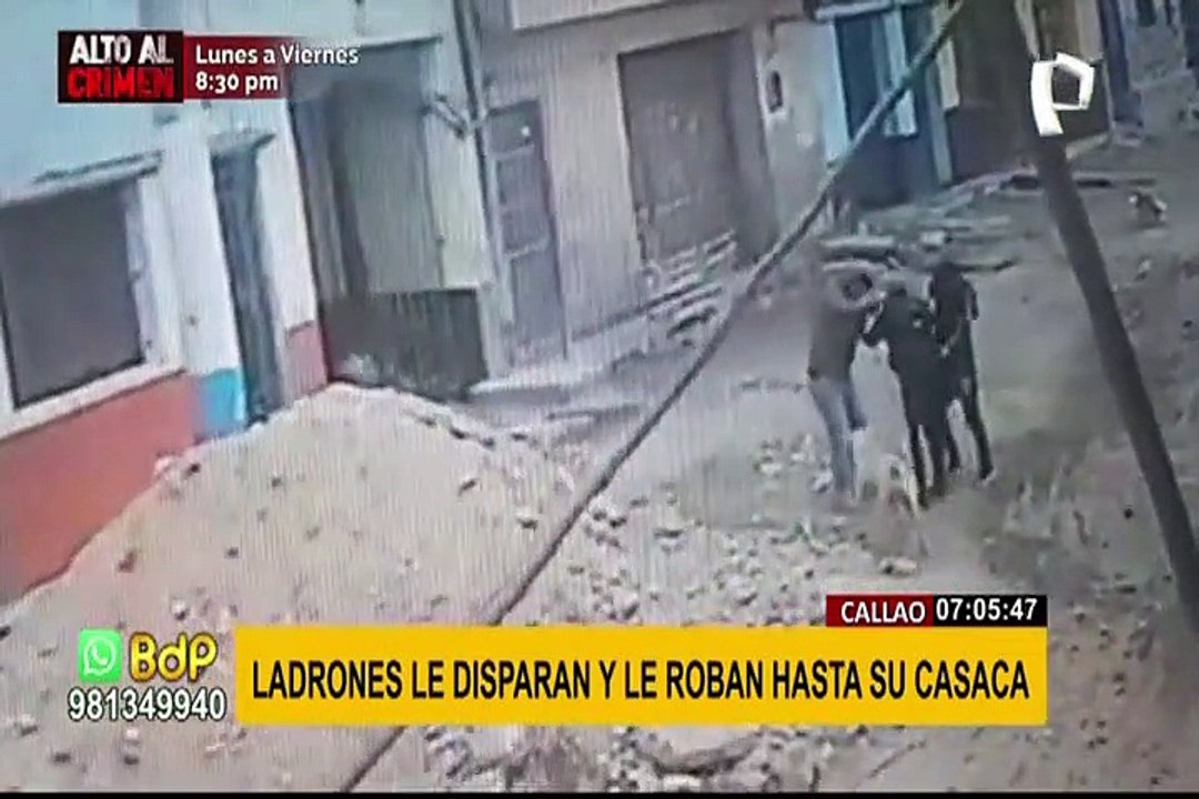 Callao: ladrones disparan a hombre y le roban hasta su casaca