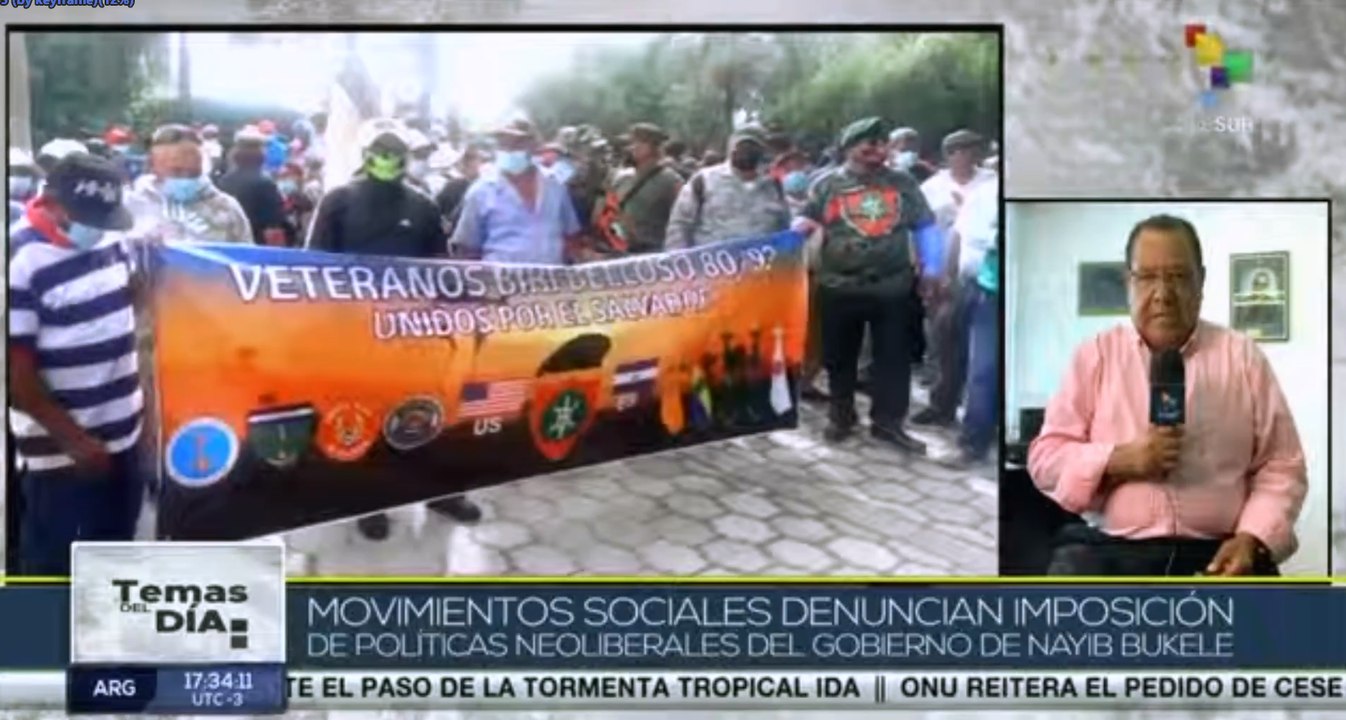 Temas del Día 27-08: Movimientos sociales denuncian políticas neoliberales  de Nayib Bukele