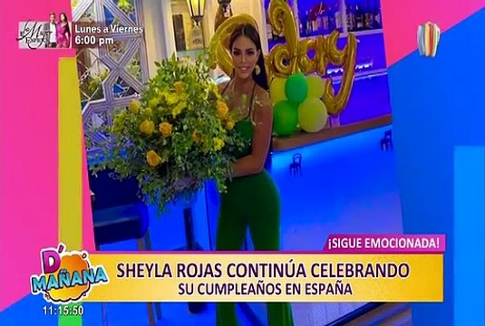 Picantitas del Espectáculo: todos los detalles del cumpleaños de Sheyla Rojas en España
