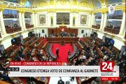 Congreso otorga voto de confianza a gabinete liderado por Guido Bellido
