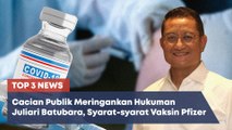 TOP 3 News: Hinaan Netizen Ringankan Vonis Juliari, Vaksin Pfizer Mulai Digunakan di Indonesia
