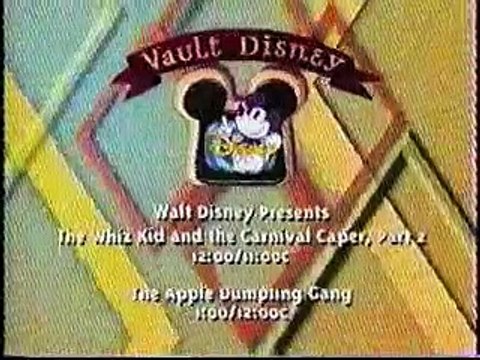 Vault Disney Commercial Breaks (August 1999)