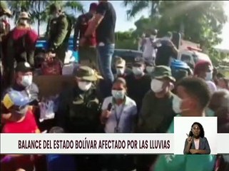 Gobierno Regional de Edo. Bolívar presenta los planes de atención a los afectados por las lluvias