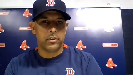 Alex Cora on Araúz's go ahead HR.: "He hit a laser to right field. Those are fun." | BOS vs MIN 8-27