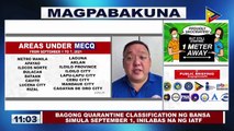 Bagong quarantine classification ng bansa simula September 1, inilabas na ng IATF; MECQ sa Metro Manila, extended hanggang September 7