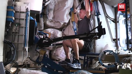 Gym & Fridge on the NASA Space Station