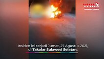 Motor Meledak! Pria Terbakar Usai Isi Bensin di SPBU