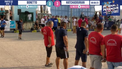 Poules BONETTO vs HATCHADOURIAN : Mondial à pétanque Laurent BARBERO Ville de Fréjus 2021