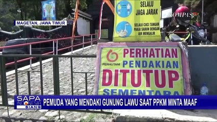 Pendaki Gunung Lawu Saat Masih PPKM Minta Maaf