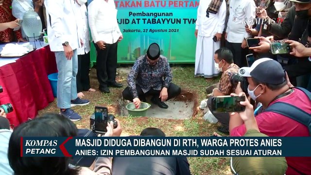 Warga Meruya Protes Pembangunan Masjid At-Tabayyun oleh Anies Baswedan Diklaim Berdiri di Lahan RTH