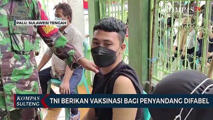 TNI Berikan Vaksinasi Bagi Penyandang Difabel
