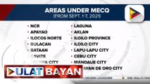 NCR at 15 pang lugar, mananatili sa MECQ hanggang Sept. 7