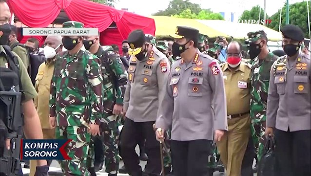 Panglima TNI & Kapolri Pastikan Pelayanan Vaksinasi Di Sorong Berjalan Lancar