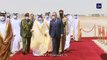 لقطات من وصول قادة دول عربية والرئيس الفرنسي إلى بغداد