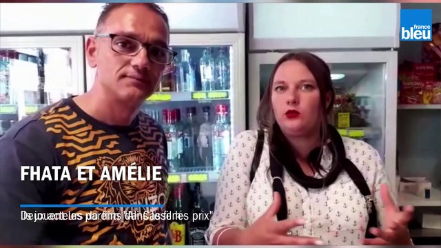 Fhata Hakar, qui joue le père, et Amélie qui joue la mère dans le film