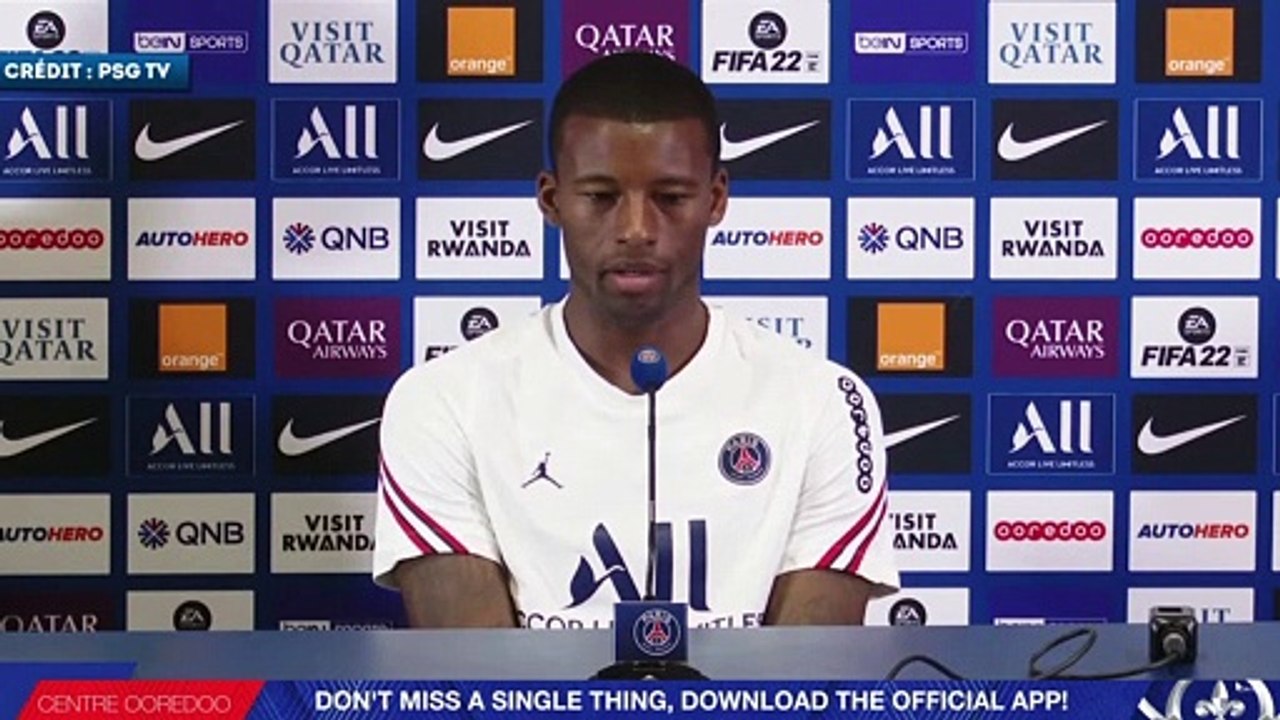 Georginio Wijnaldum réagit à l'arrivée de Lione...