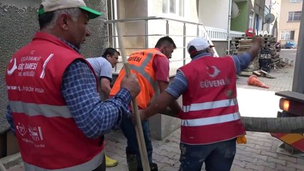 Taşradaki göç personeli afetzedelere yardım için Sinop’ta