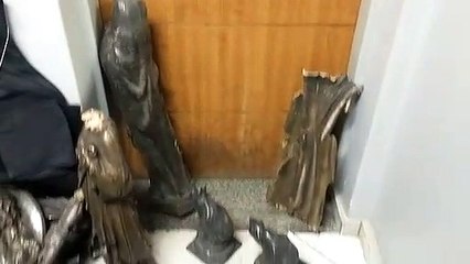 Polícia recupera monumentos furtados de cemitério em ferro-velho
