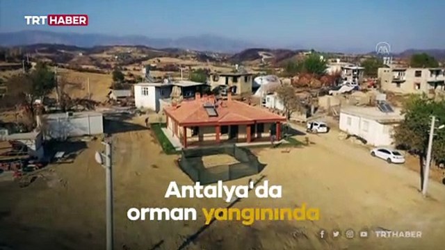 Yangında evi yanan yaşlı çift yeni evlerine kavuştu