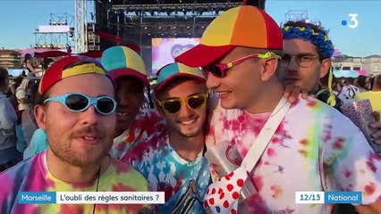 Marseille : le port du masque non respecté lors d'un festival sur la plage