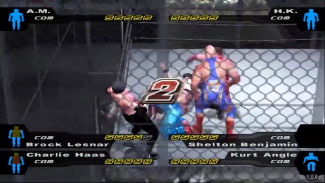 Here Comes the Pain A.M. vs H.K. vs Brock Lesnar vs Shelton Benjamin vs Charlie Haas vs Kurt Angle