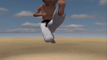 NIDAN GERI DOS PATADAS MAE GERI EN SALTO SUCESIVAS