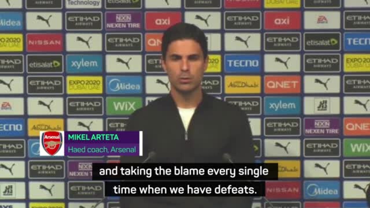 'Critical' Arteta blames himself after Arsenal'...