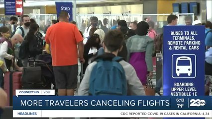 More travelers canceling flights