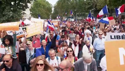 Los "irreductibles" opuestos al pase sanitario alzan la voz en Francia
