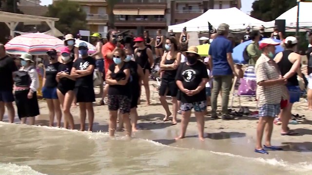 Espagne : chaîne humaine à la Mar Menor pour dénoncer un désastre écologique