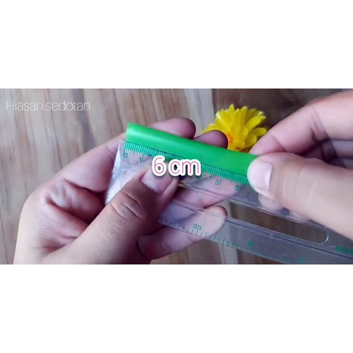 Cara membuat bunga dahlia dari sedotan flowers from straw