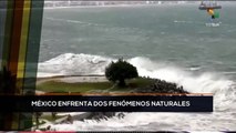 teleSUR Noticias 15:30 28- 08: México enfrenta dos fenómenos naturales