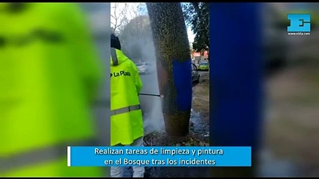 Limpian las pintadas en el Bosque tras los incidentes: participarán hinchas de ambos clubes