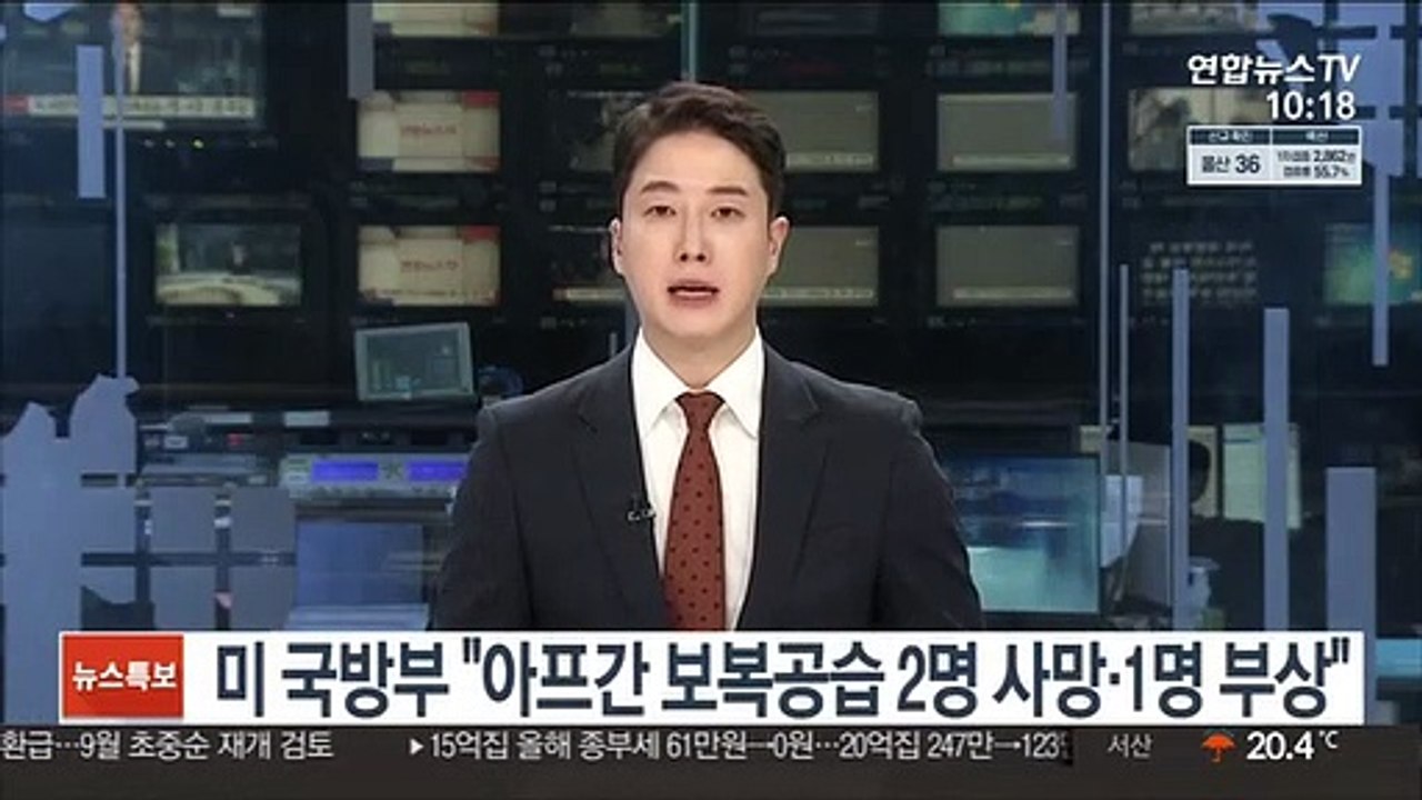 미 국방부 "아프간 보복공습 2명 사망·1명 부상"