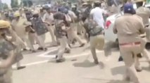 Lathi charge on protesters in Haryana, farmer blocked road