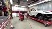 Porsche Macan Structural Repair on Celette frame machine