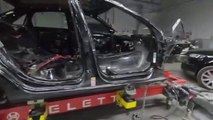 Structural body repair of an overturned Audi A4 by BRGarage Team, Part 1