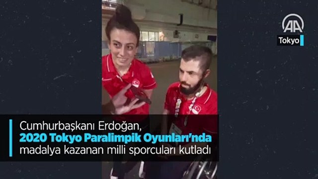 Cumhurbaşkanı Erdoğan, 2020 Tokyo Paralimpik Oyunları'nda madalya kazanan milli sporcuları kutladı