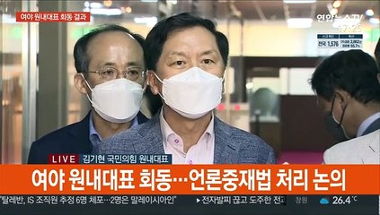 [현장연결] 여야 "언론중재법 의견 좁히지 못해…본회의 내일 오후 5시 개최"
